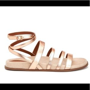 NWT Aquatalia Elise Rose Gold Sandals